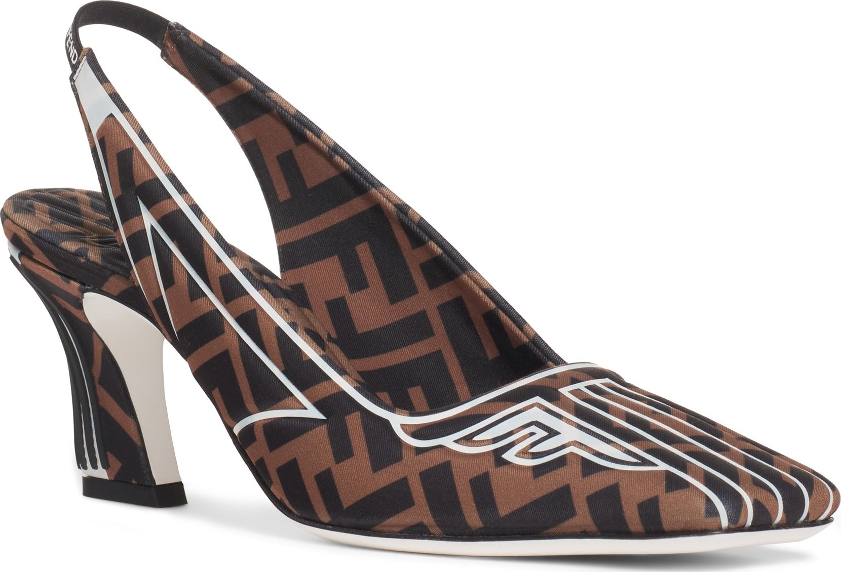 Fendi FFreedom Logo Slingback Pump