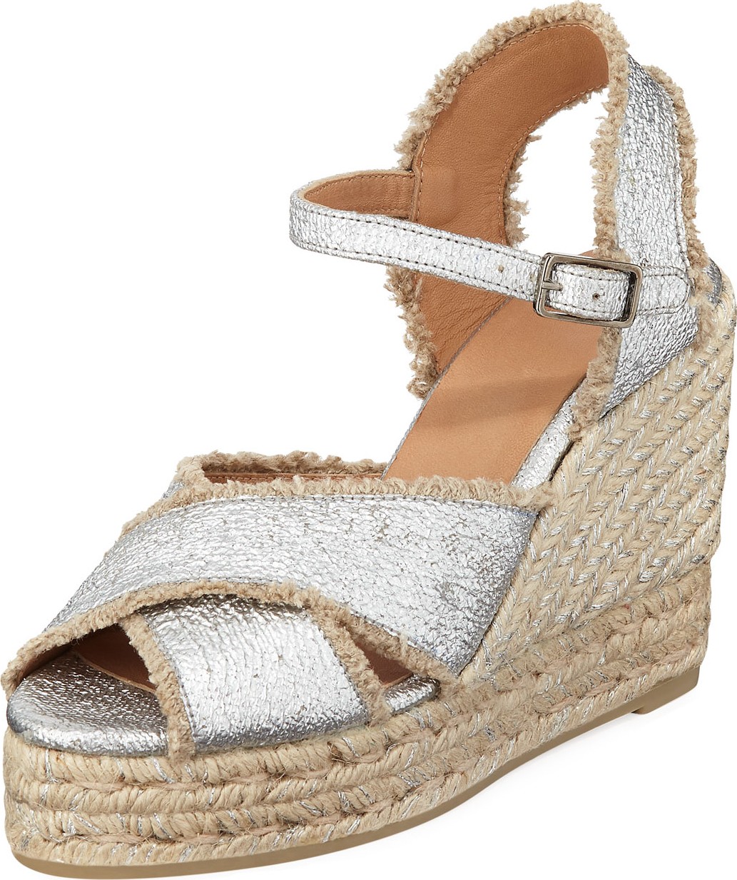 Castaner 100mm Bromelia Wedge Crisscross Espadrille Sandals