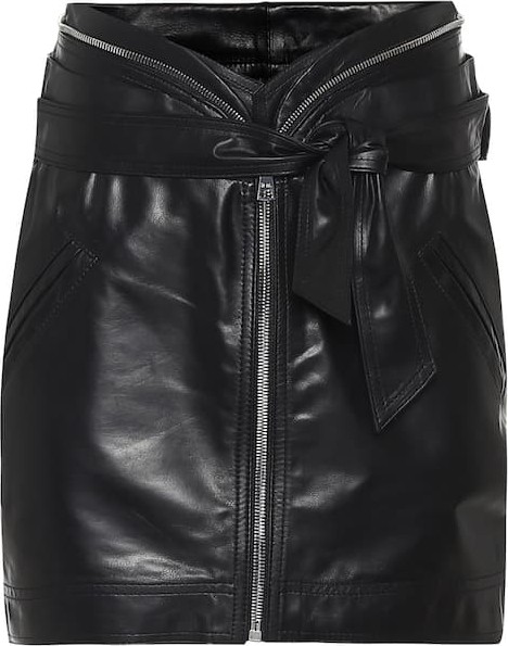 RtA Suri leather miniskirt
