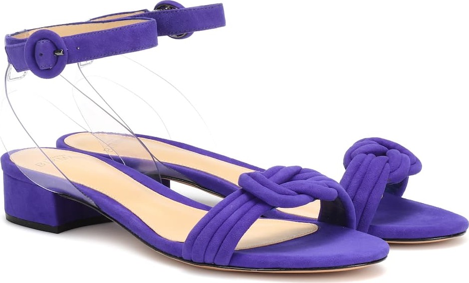 Alexandre Birman Vicky PVC and suede sandals