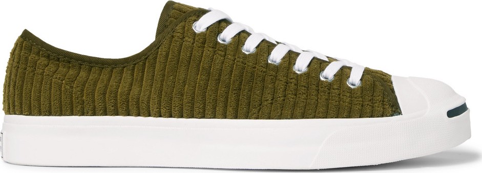 Converse Jack Purcell OX Rubber-Trimmed Corduroy Sneakers