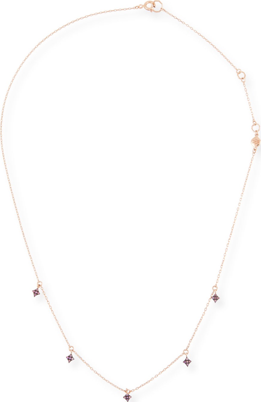 Stevie Wren 14k Northern Star Diamond Dangle Necklace