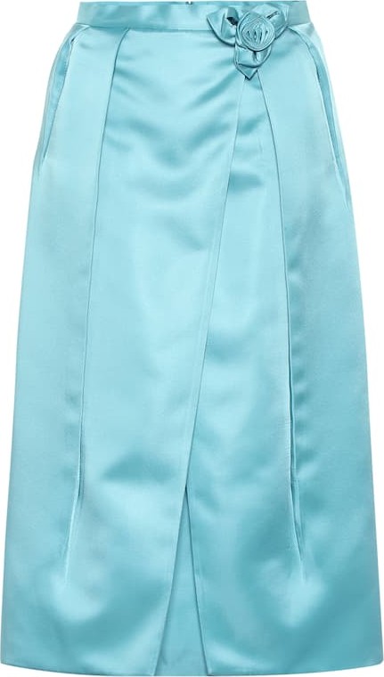 Prada Satin midi skirt