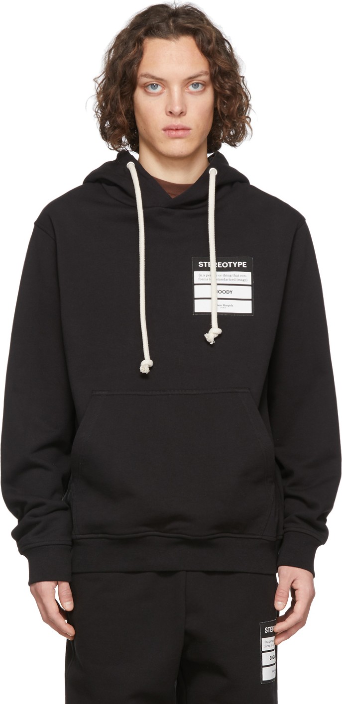 Maison Margiela Black 'Stereotype' Hoodie Maison Margiela Black 'Stereotype' Hoodie