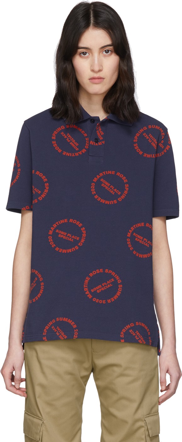 Martine Rose Navy Baba Polo