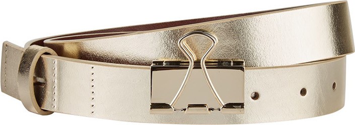 Vetements Metallic binder clip belt