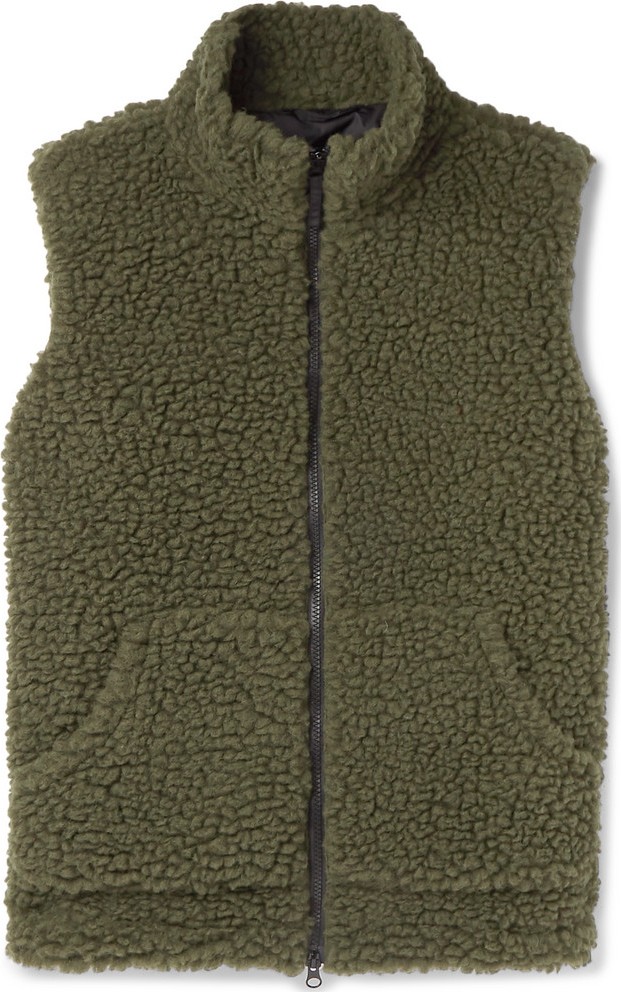 Aspesi Wool-Blend Fleece Gilet