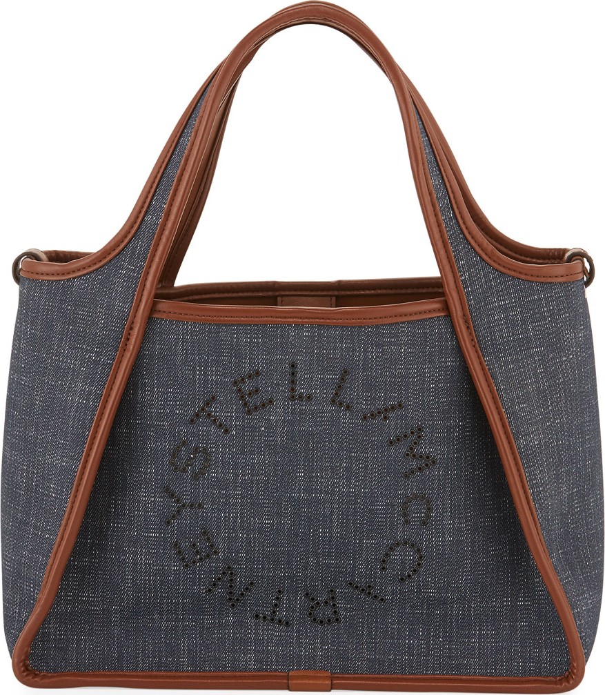 Stella McCartney Denim Logo Crossbody Bag