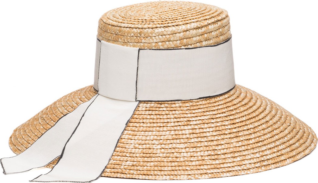 Eugenia Kim Annabelle Woven Straw Sun Hat w/ Grosgrain Band