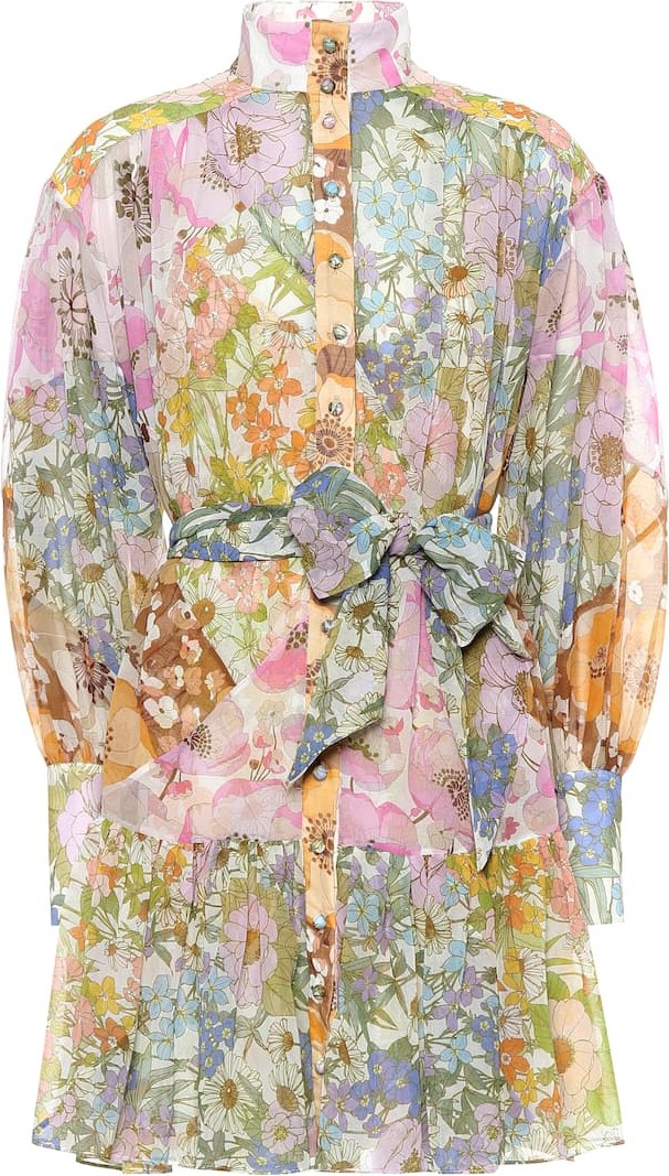 Zimmermann Super Eight cotton-blend minidress