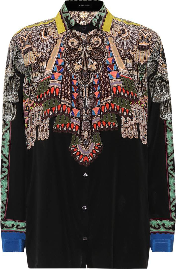 Etro Printed silk shirt