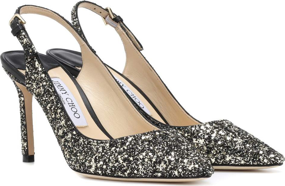 Jimmy Choo Erin 85 glitter pumps