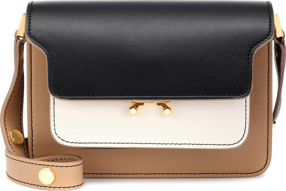 Marni Trunk leather shoulder bag