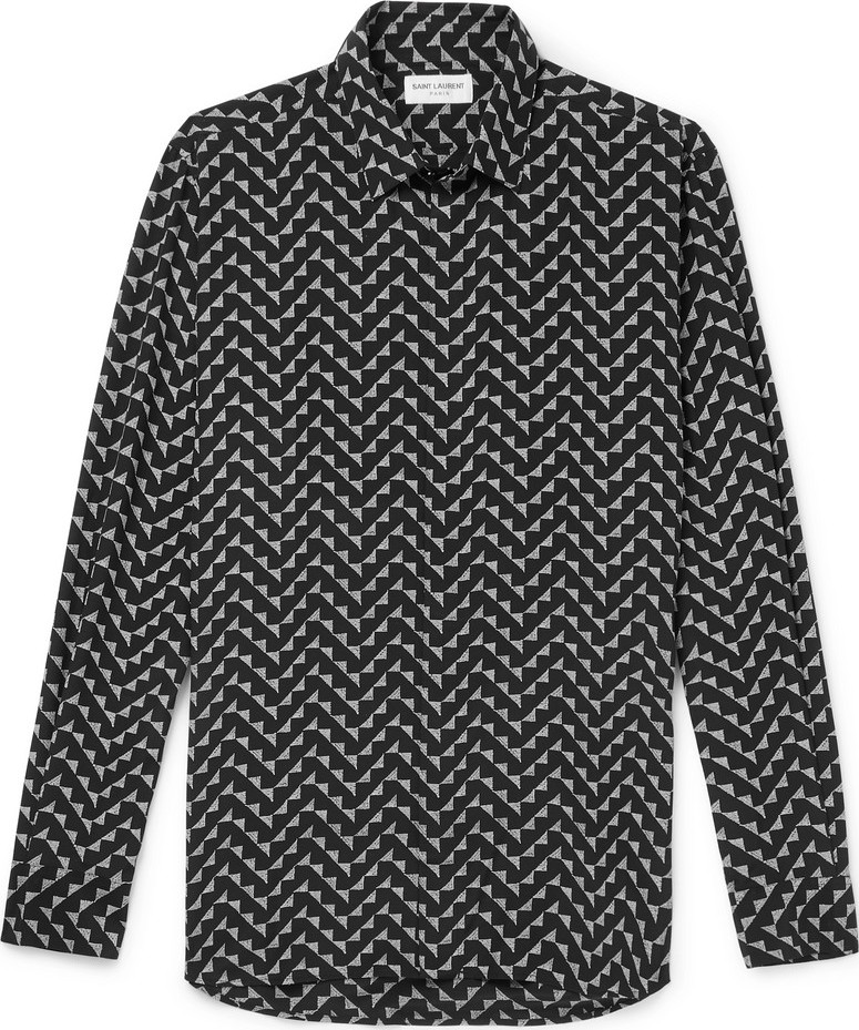 Saint Laurent Printed Silk Shirt