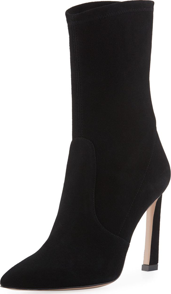 Stuart Weitzman Rapture Suede Sock Bootie