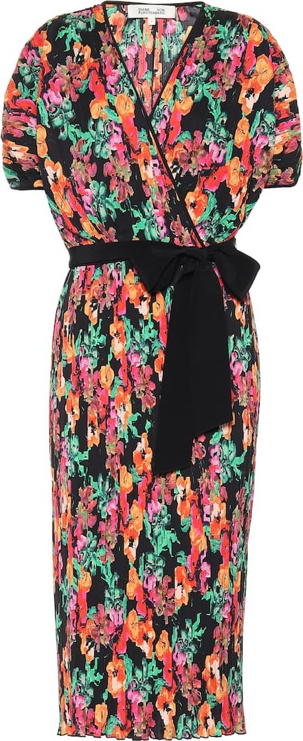 DIANE von FURSTENBERG Autumn pleated midi dress