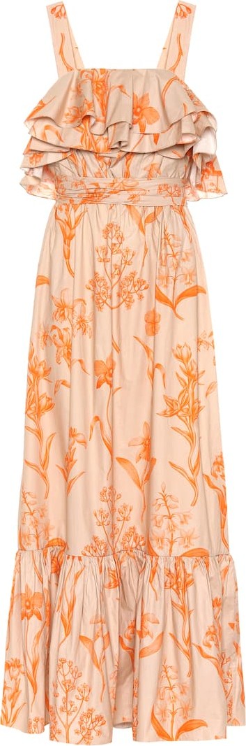 Johanna Ortiz Tropical Waves cotton maxi dress