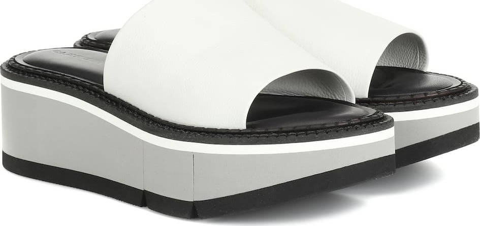 Robert Clergerie Affect leather platform sandals