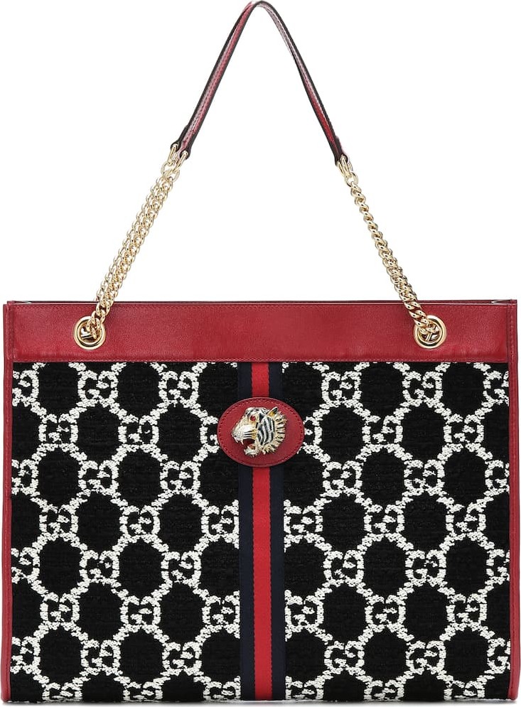 Gucci Rajah Large GG tweed tote