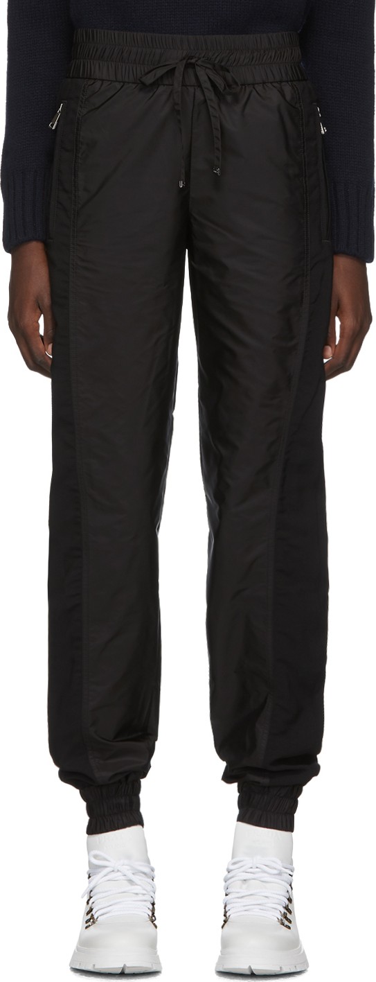 Moncler Black Nylon Lounge Pants