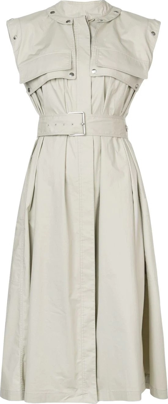 Proenza Schouler Belted Trench Dress