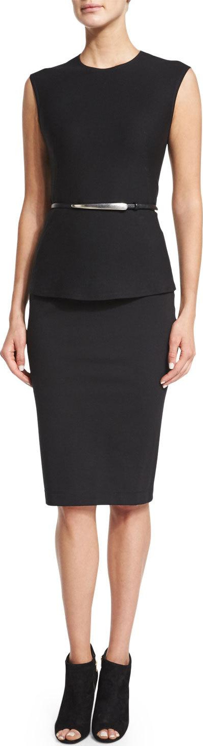 Donna Karan Element Skinny Belt, Black