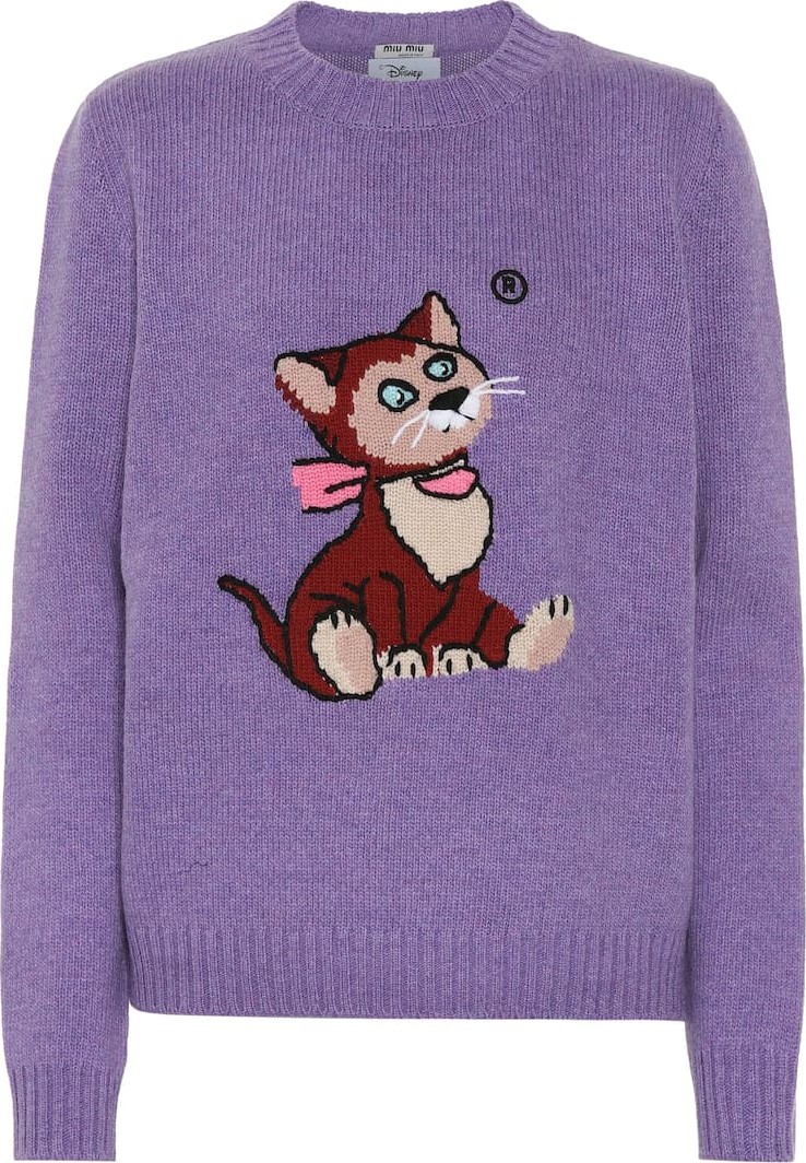 Miu Miu x Disney® intarsia wool sweater