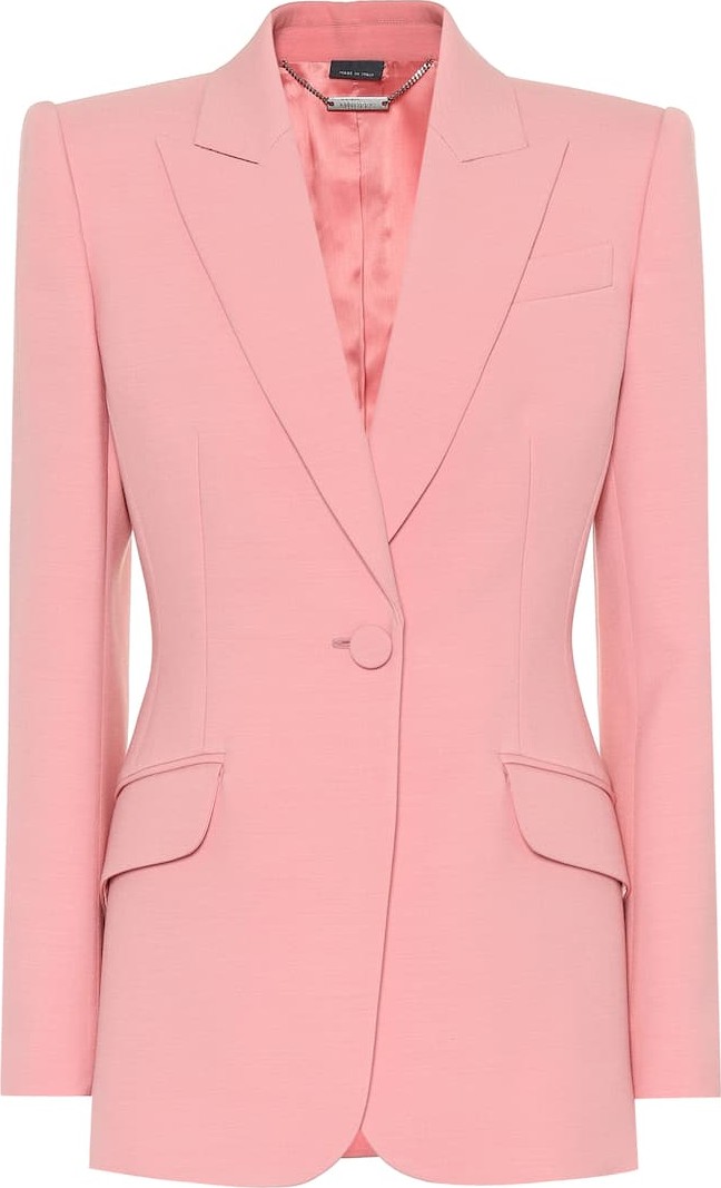 Alexander McQueen Wool and silk-blend blazer