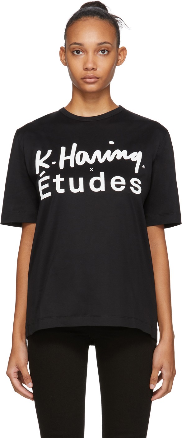 Etudes Black Keith Haring Edition Unity T-Shirt