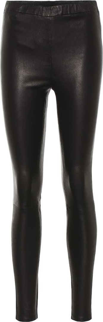 J BRAND High-rise leather leggings