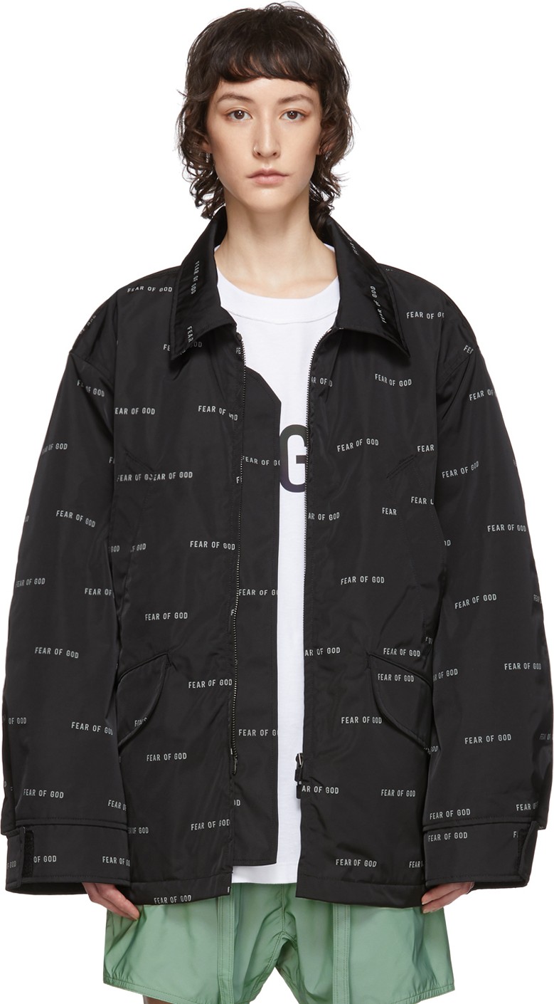Fear of God Black Logo Field Jacket