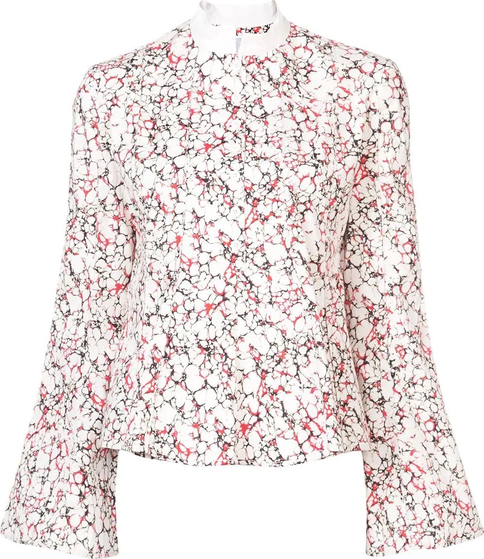 Rosie Assoulin printed peplum shirt