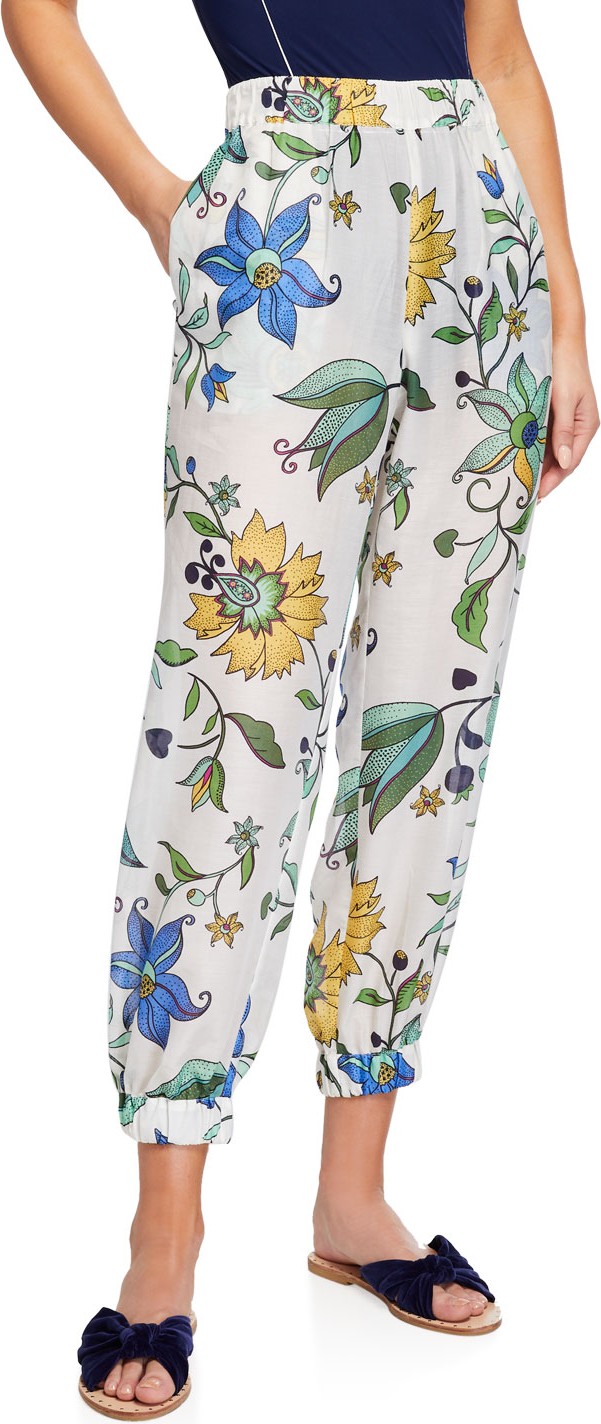 Tory Burch Printed Beach Jogger Pants