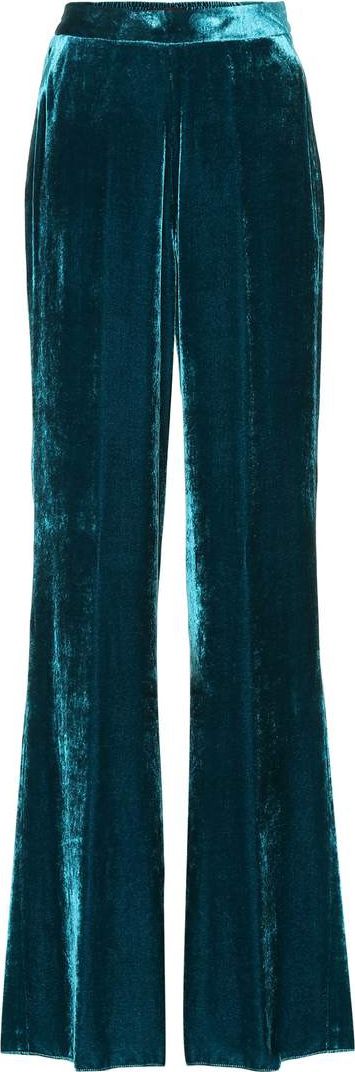 Etro Silk-blend velvet pants