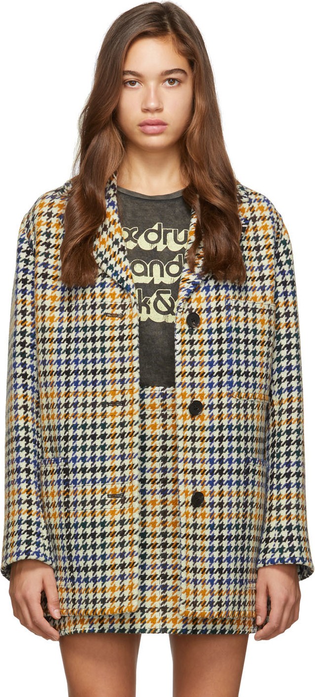 McQ - Alexander McQueen Multicolor Check Pocket Coat