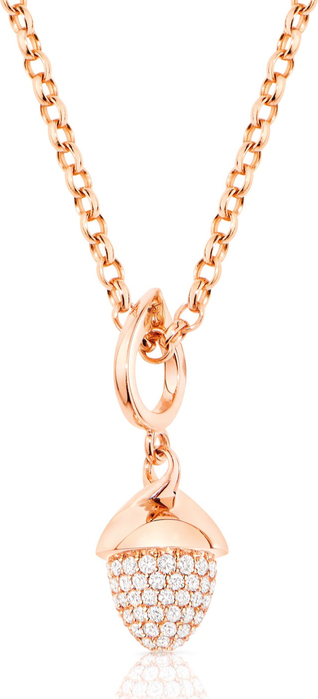 Tamara Comolli Mikado Flamenco 18K Rose Gold Diamond Pendant