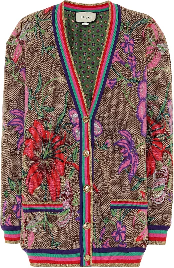 Gucci GG Flora wool-blend cardigan
