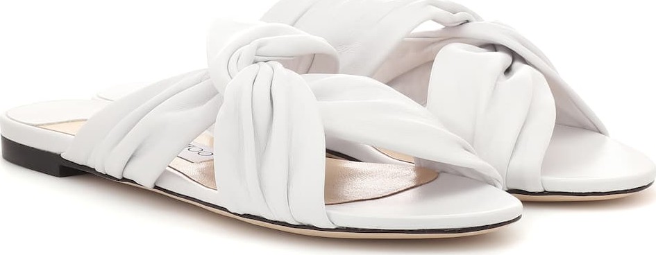 Jimmy Choo Lela leather slides