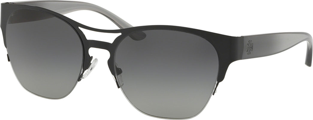 Tory Burch Semi-Rimless Square Metal Sunglasses