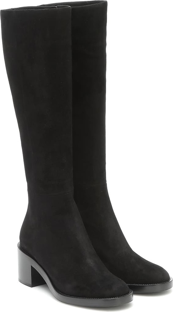 Gianvito Rossi Suede knee-high boots