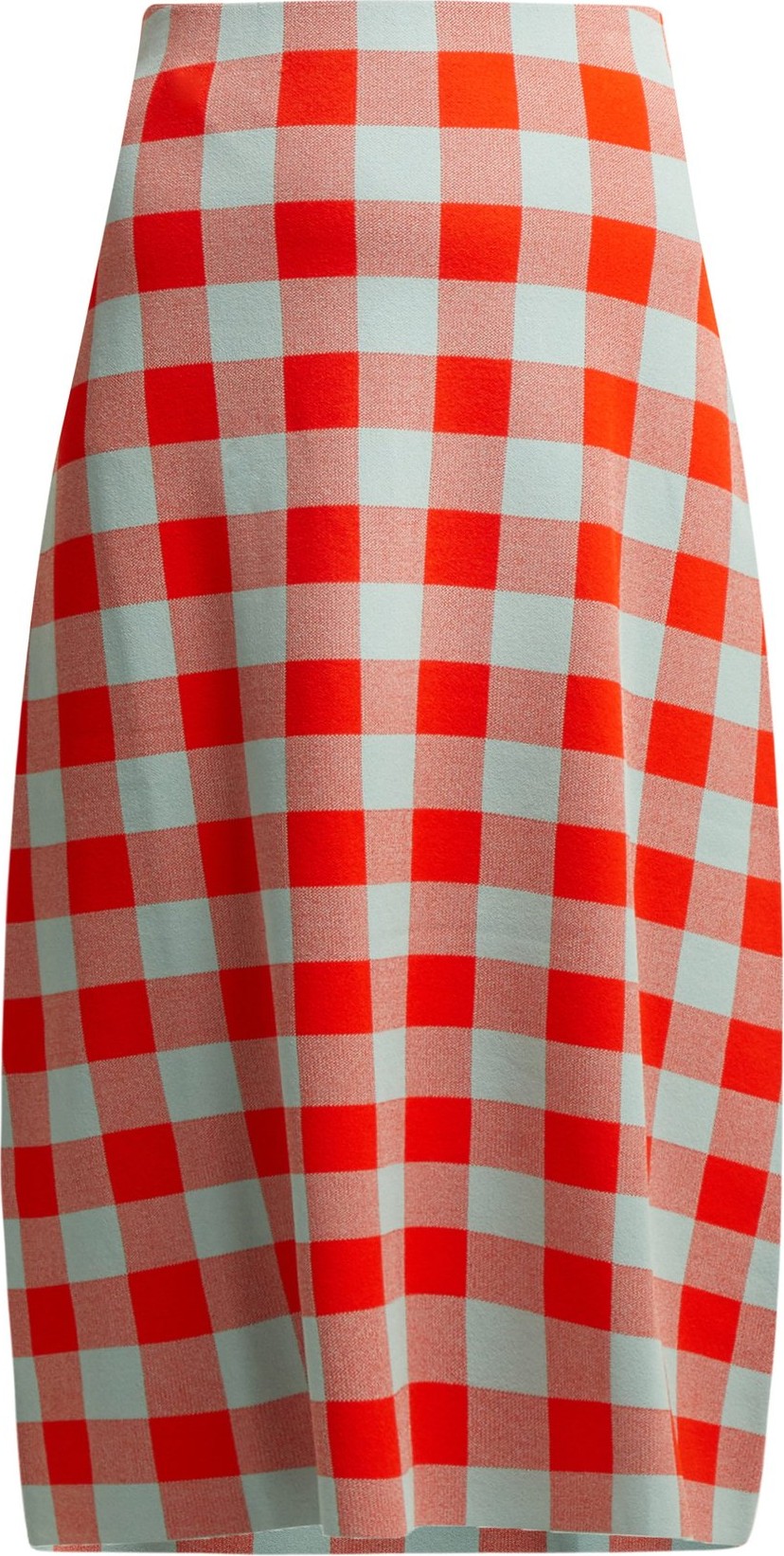 Jil Sander Checked midi skirt