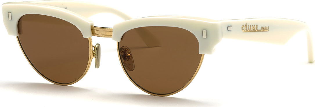 Celine Metal & Acetate Cat-Eye Sunglasses
