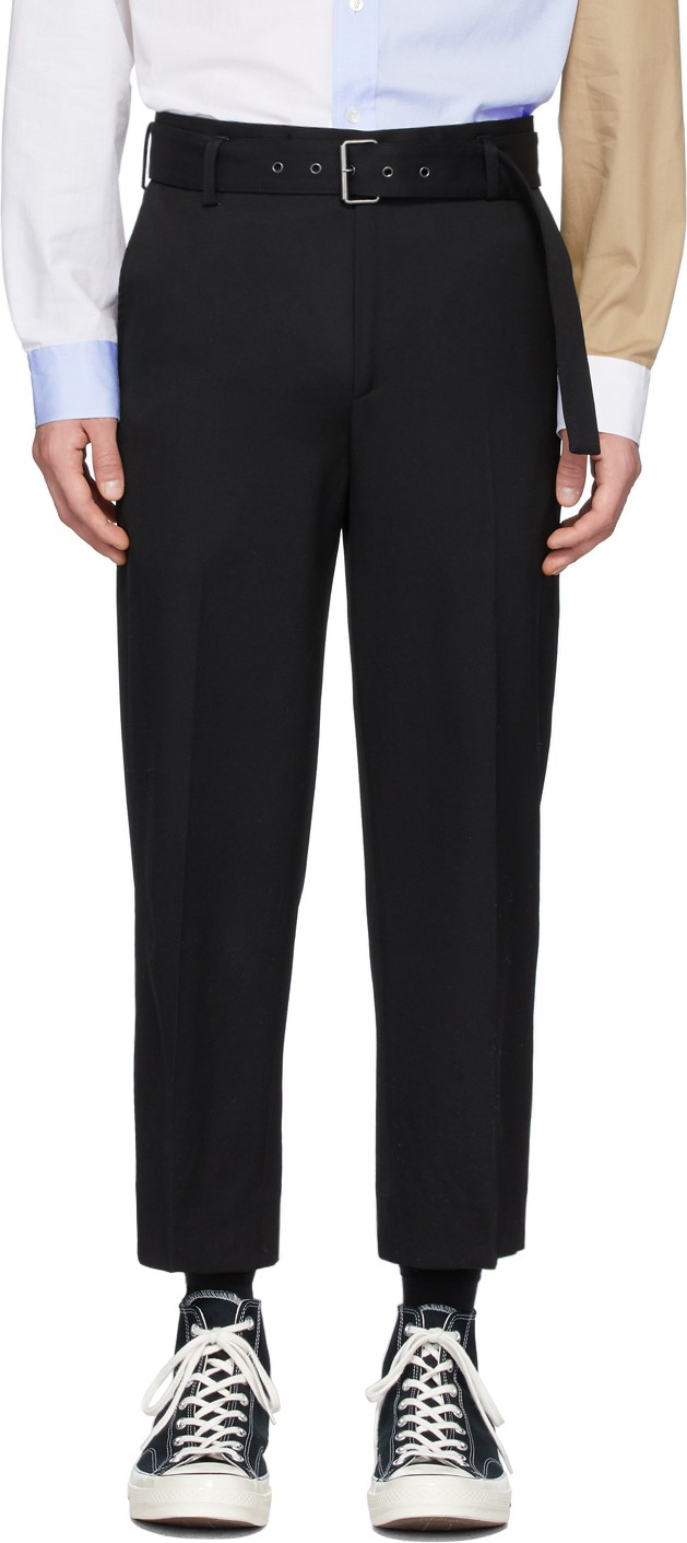 J.W.Anderson Black Belted Tailored Trousers