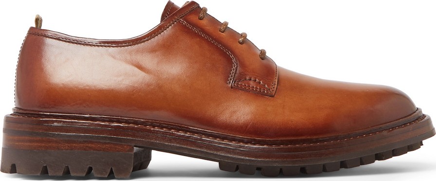 Officine Creative Sheffield Polished-Leather Derby Shoes
