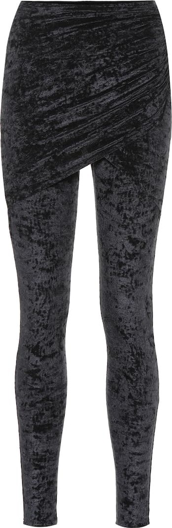 Balenciaga Stretch-velvet leggings