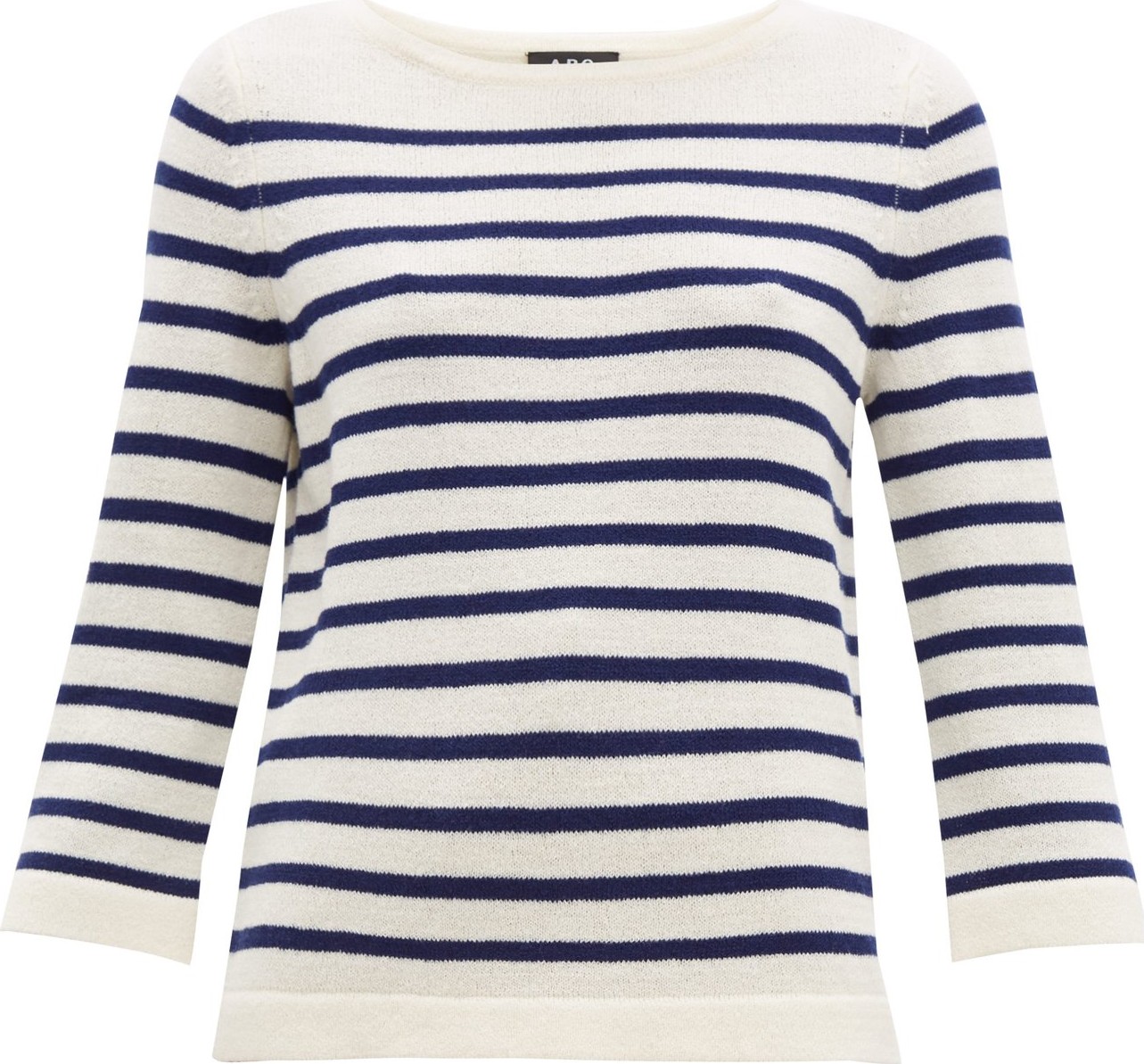 A.P.C. Claudine Breton-striped merino sweater