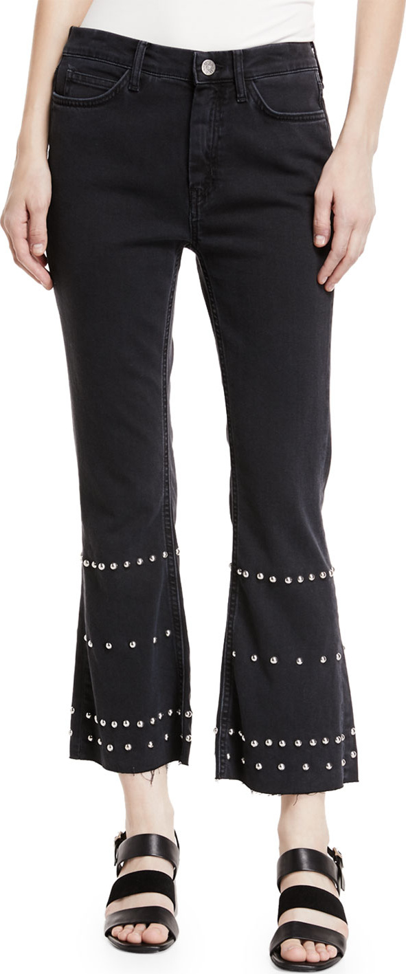 M.i.h Jeans Marty Mid-Rise Flared Crop Jeans