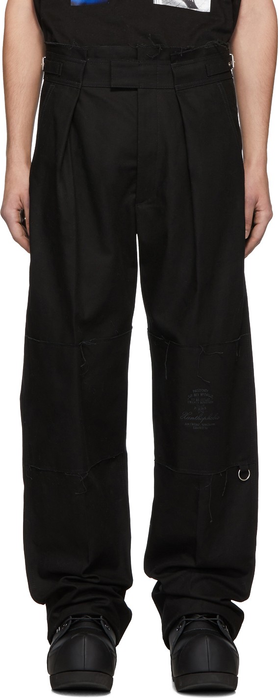 Raf Simons Black Wide Fit Trousers