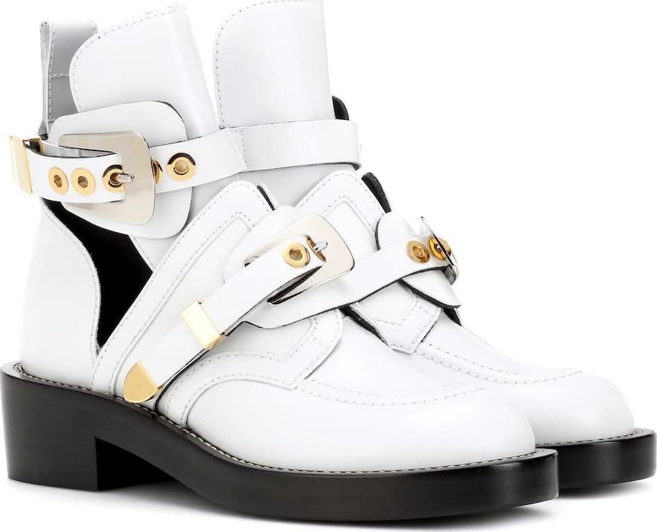 Balenciaga Ceinture leather cut-out boots