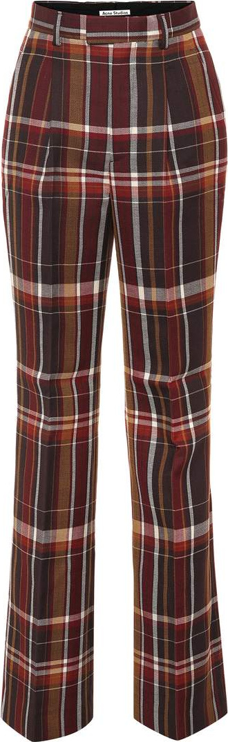 Acne Studios High-rise wool-blend flared pants